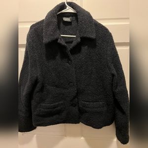 Eileen Fisher Black Boucle Short Coat (M)